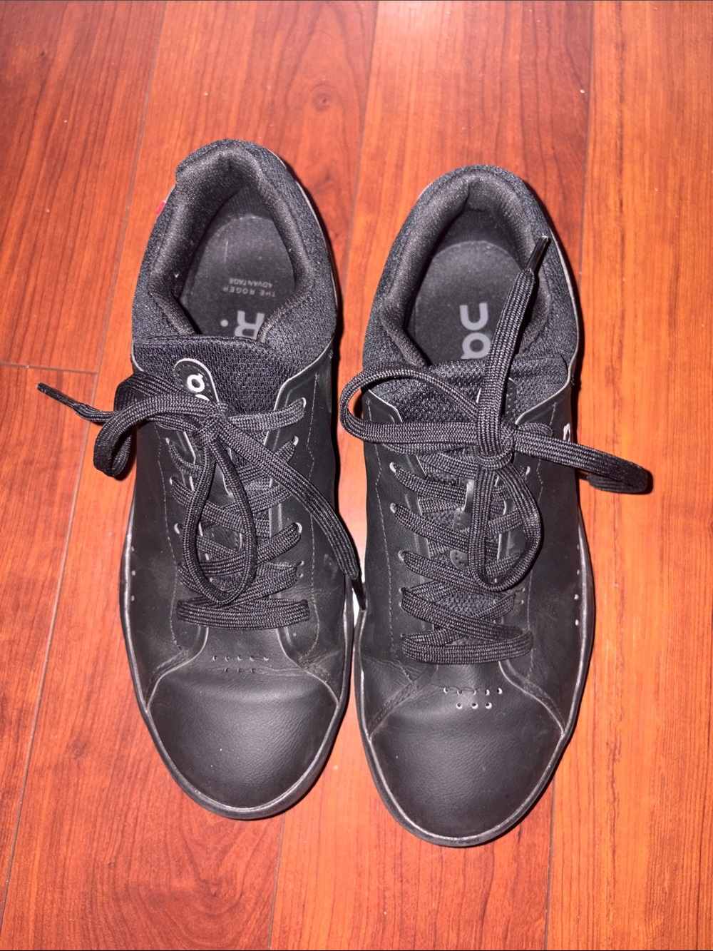 On Running All-Black Lace-Up Sneakers
